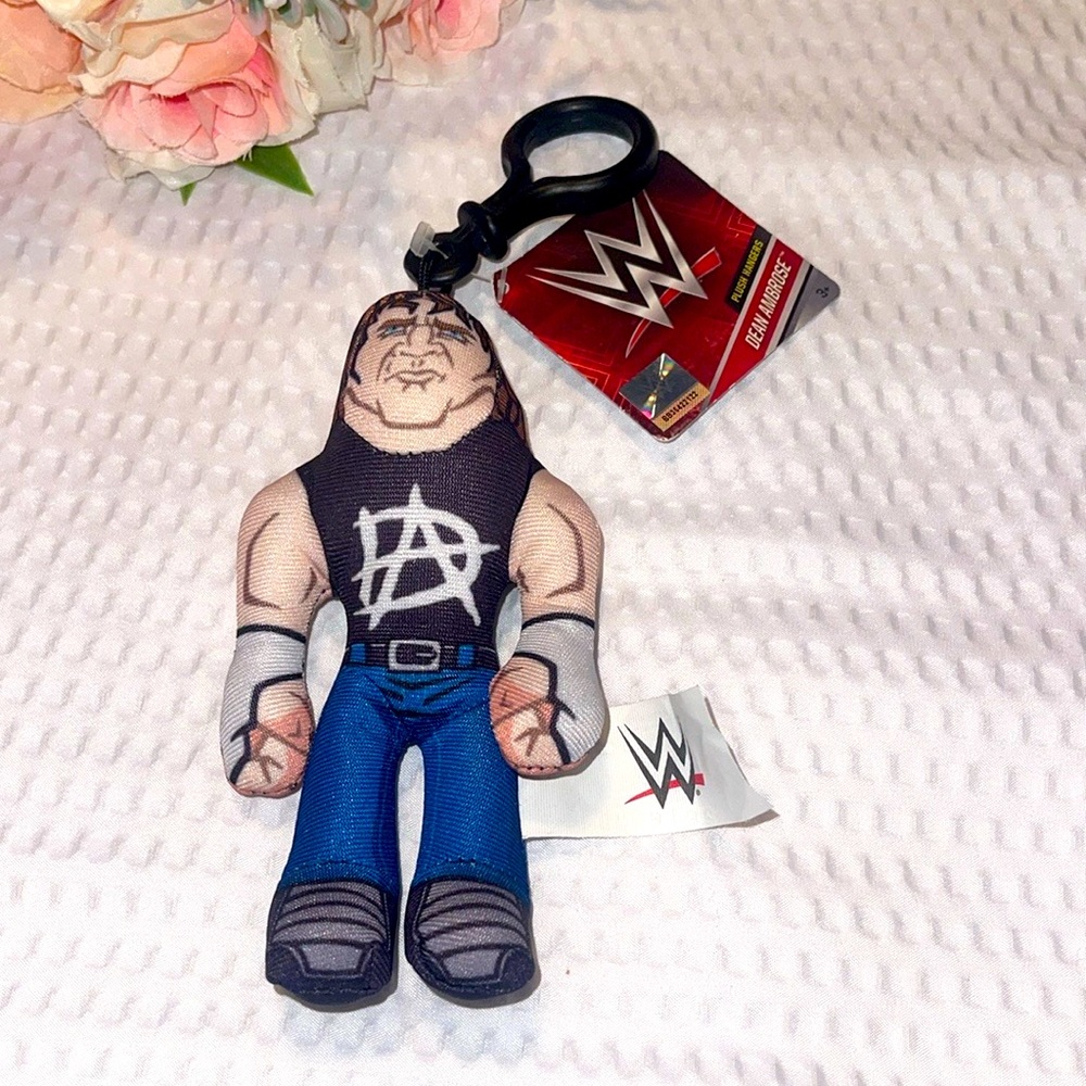WWE PLUSH HANGERS DEAN AMBROSE TOY WRESTING ACTION FIGURE NWT BY JAKKS PACIFIC